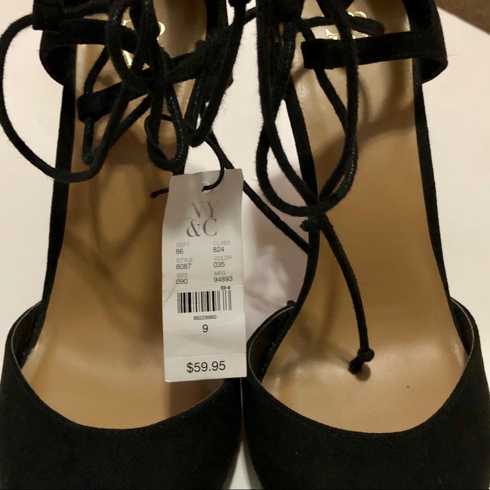 New York & Company Close Toe Pointed lace up Heel - Picture 8 of 8